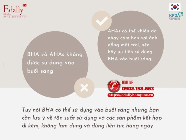 Lầm tưởng 1 khi sử dụng BHA và AHAs