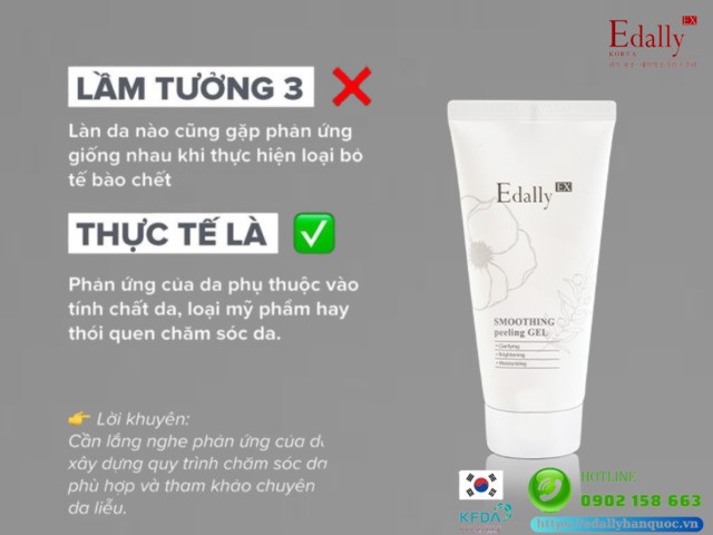 Lầm tưởng thứ 3 về loại bỏ tế bào chết