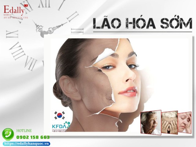 Làn da lão hóa sớm và giải pháp khắc phục hiệu quả