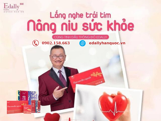 Tinh dầu thông đỏ Hàn Quốc Edally Pine Needle Capsule - Lắng nghe trái tim, nâng niu sức khỏe