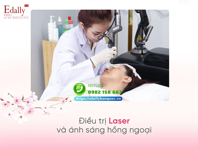 Liệu pháp laser và ánh sáng hồng ngoại làm nên làn da tươi trẻ