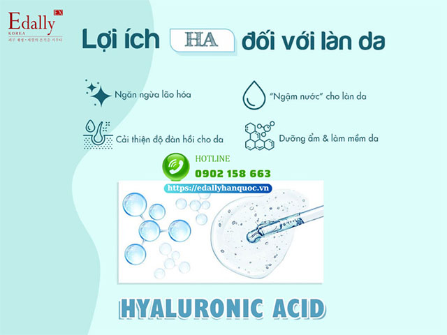 Lợi ích của Hyaluronic Acid (HA) đối với làn da