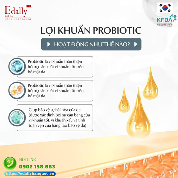 Cách lợi khuẩn probiotics hoạt động trên da