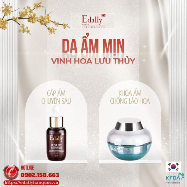 Luận tướng da ẩm mịn - Vinh hoa lưu thủy cùng Mỹ phẩm Edally EX Hàn Quốc