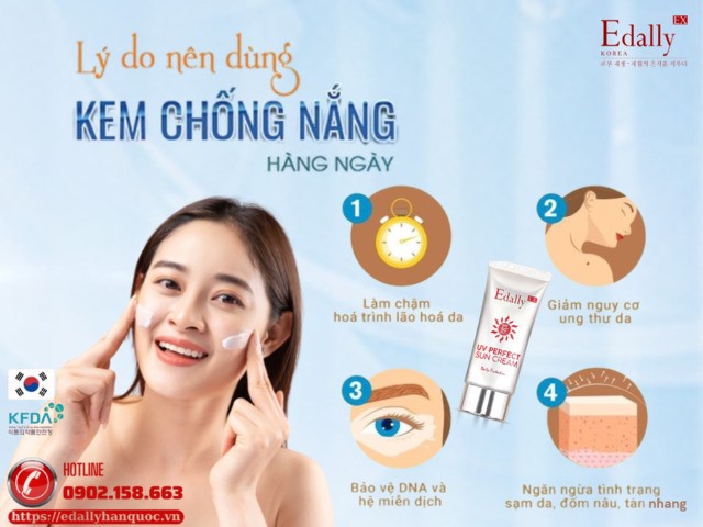 Lý do chúng ta nên dùng kem chống nắng hàng ngày