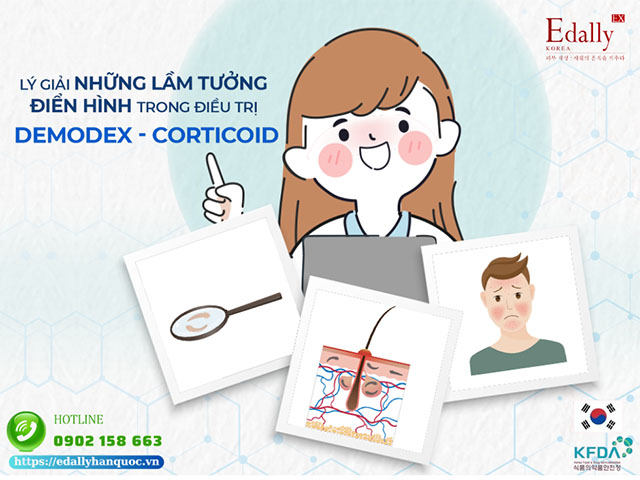 Lý giải những lầm tưởng điển hình trong điều trị da nhiễm Demodex - Corticoid