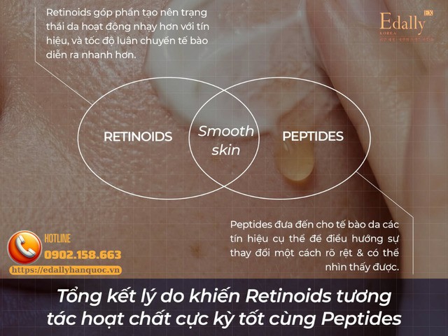 Lý do khiến Retinoids tương tác hoạt chất cực kỳ tốt với peptides