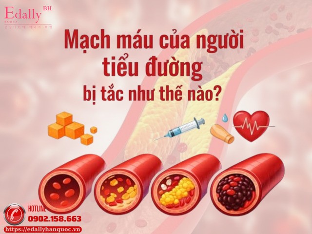 Vì sao mạch máu người tiểu đường dễ bị tắc?