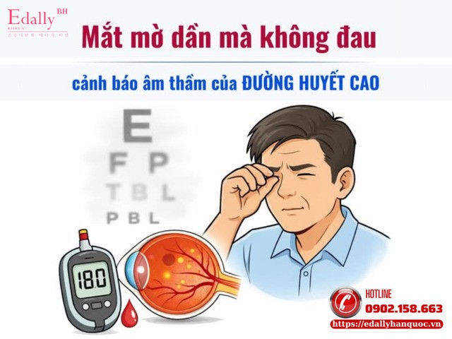 Mắt mờ dần mà không đau - cảnh báo âm thầm của đường huyết cao