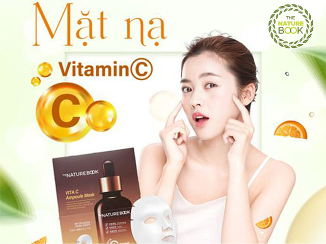 Mặt nạ dưỡng trắng Vitamin C The Nature Book Hàn Quốc nhập khẩu chính hãng