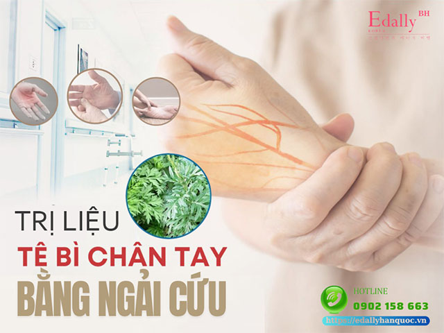 Mẹo chữa tê bì chân tay do tuần hoàn lưu thông máu kém bằng ngải cứu