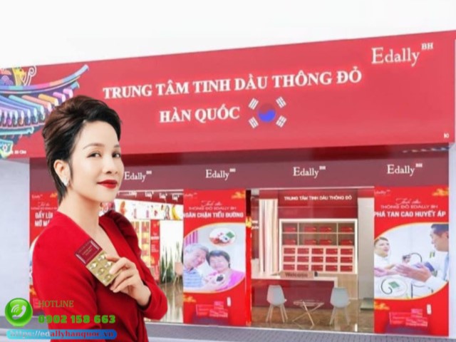 Mở khóa bí mật Trung tâm Tinh dầu Thông đỏ Edally BH Hàn Quốc