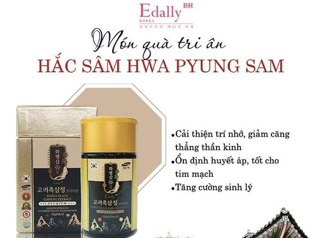 Hắc Sâm Hwa Pyung Sam Edally - Món quà sức khỏe không thể bỏ qua nhân dịp lễ Vu Lan báo hiếu