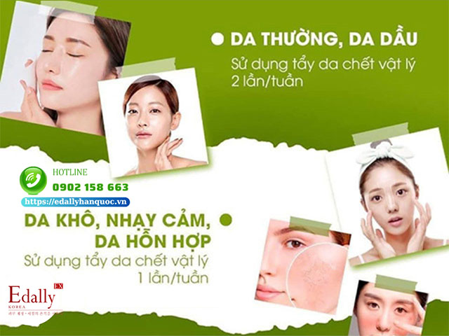 Mùa hè nên tẩy da chết mấy lần 1 tuần?