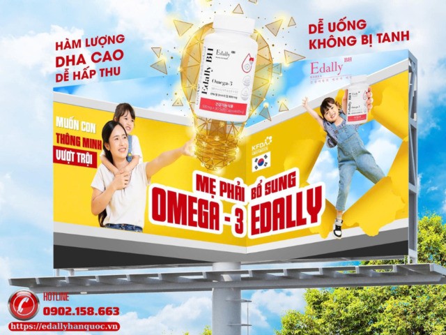 Muốn con thông minh vượt trội, mẹ hãy sử dụng Omega-3 Edally Hàn Quốc