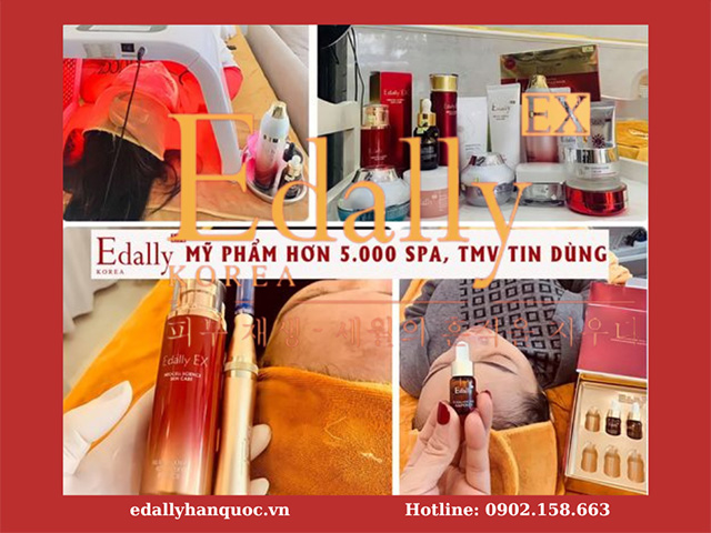 Mỹ phẩm Edally EX Hàn Quốc được hơn 5000 SPA và Thẩm mỹ viện tin dùng