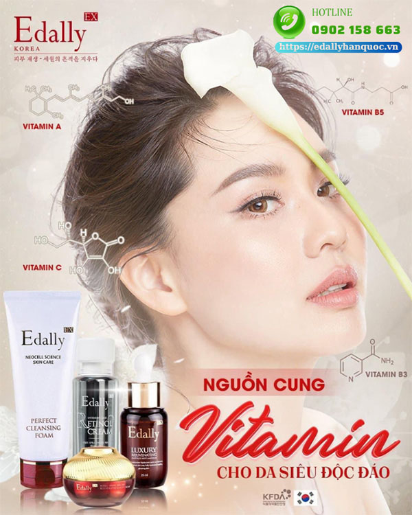 Mỹ phẩm Edally EX Hàn Quốc - Nguồn cung Pantothenic Acid (Vitamin B5) dồi dào cho da