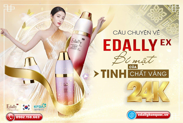 Bí mật thành phần Tinh chất vàng 24k trong Mỹ phẩm Hàn Quốc Edally EX