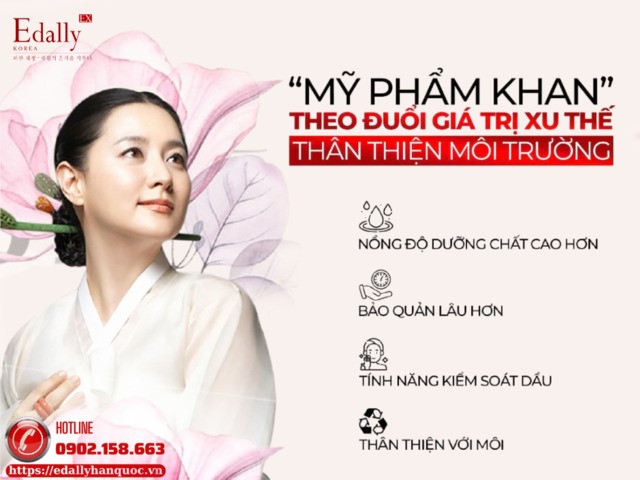 Mỹ phẩm khan - Theo đuổi giá trị và xu thế thân thiện với môi trường