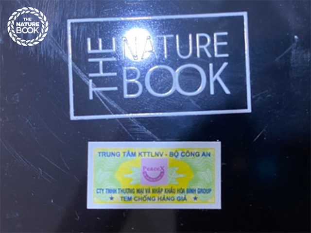 Mỹ Phẩm Thiên Nhiên The Nature Book Hàn Quốc được Bộ Công An Việt Nam cấp tem chống hàng giả