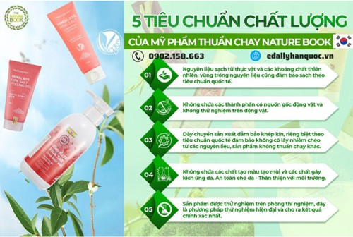 Mỹ Phẩm Thuần Chay Hàn Quốc The Nature Book Với 5 Tiêu Chuẩn Chất Lượng 