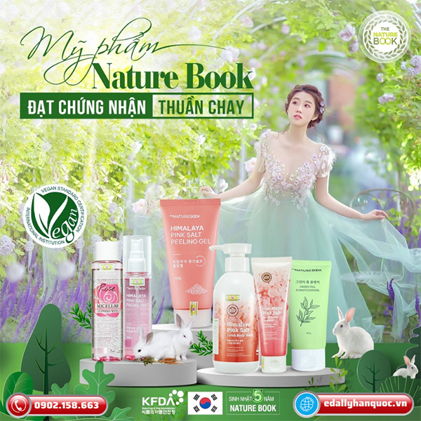 Mỹ phẩm thuần chay Hàn Quốc The Nature Book nhập khẩu chính hãng