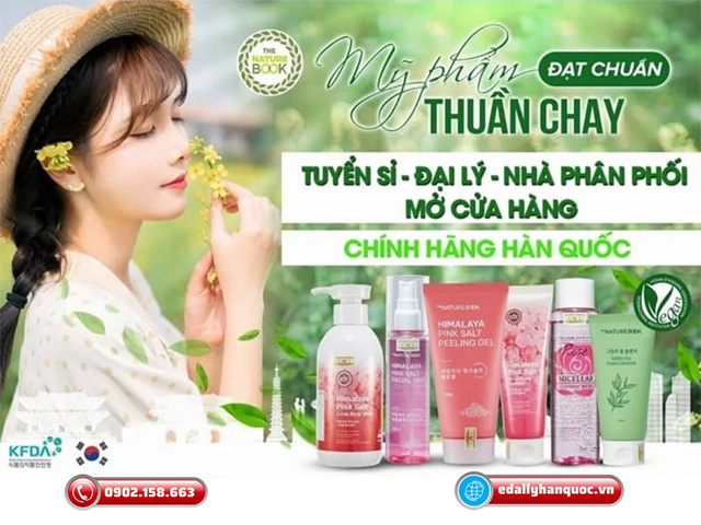 Mỹ phẩm thuần chay Hàn Quốc Naure Book tuyển sỉ, đại lý, nhà phân phối mở cửa hàng chính hãng