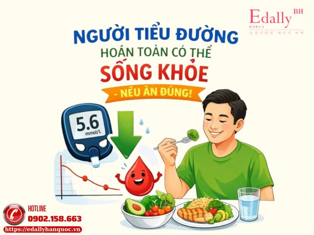 Người bệnh tiểu đường hoàn toàn sống khỏe, không lo biến chứng suy thận nếu ăn uống đúng cách