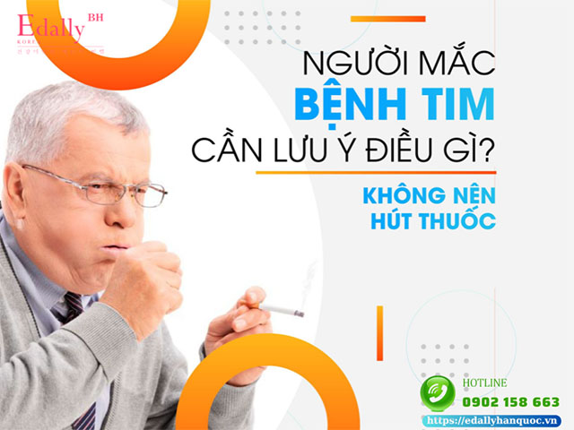 Người mắc bệnh tim cần lưu ý không nên hút thuốc lá