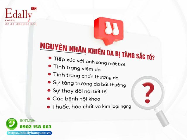 Nguyên nhân gây đốm sắc tố nám da, tàn nhang, đồi mồi