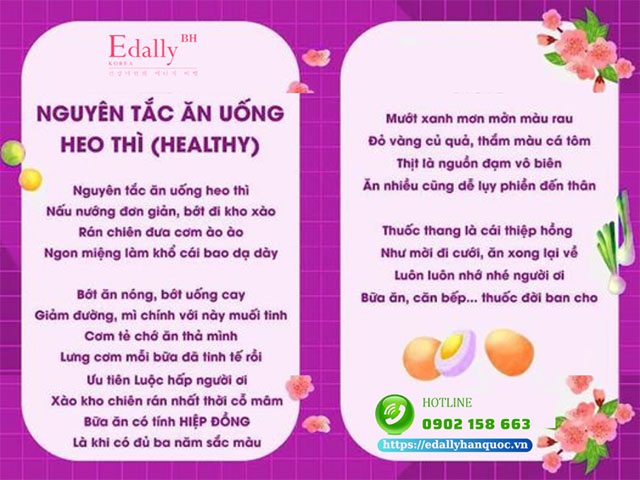 Nguyên tắc ăn uống heo thì (Healthy)