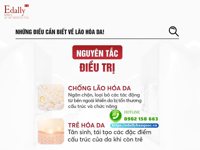 Nguyên tắc khi điều trị da lão hóa