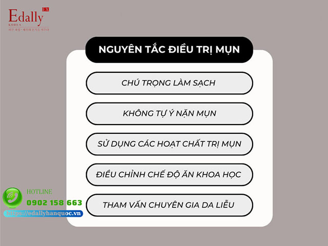 Nguyên tắc điều trị mụn hiệu quả