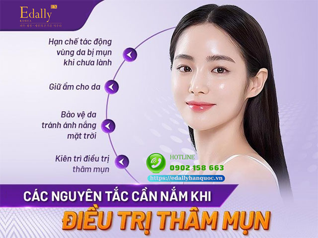 Nguyên tắc khi điều trị thâm mụn