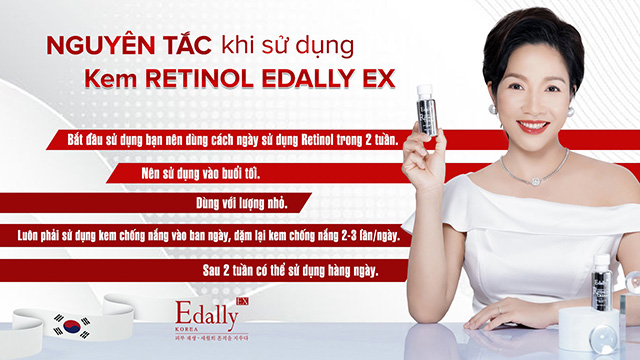 Những nguyên tắc khi sử dụng Kem Dưỡng Retinol Edally EX Hàn Quốc