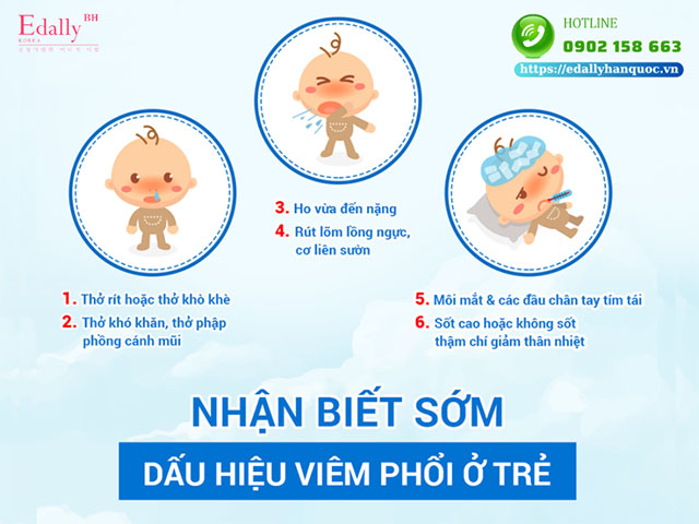 Nhận biết sớm dấu hiệu viêm phổi ở trẻ