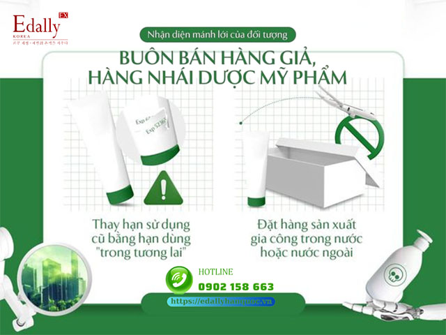 Cách nhận diện mánh lới của các đối tượng buôn bán hàng giả, hàng nhái, hàng kém chất lượng dược mỹ phẩm