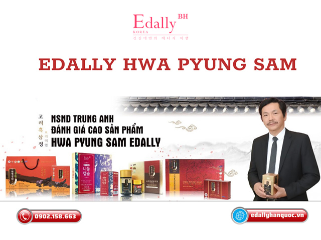 Các sản phẩm Nhân sâm Hàn Quốc Edally Hwa Pyung Sam nhập khẩu chính hãng