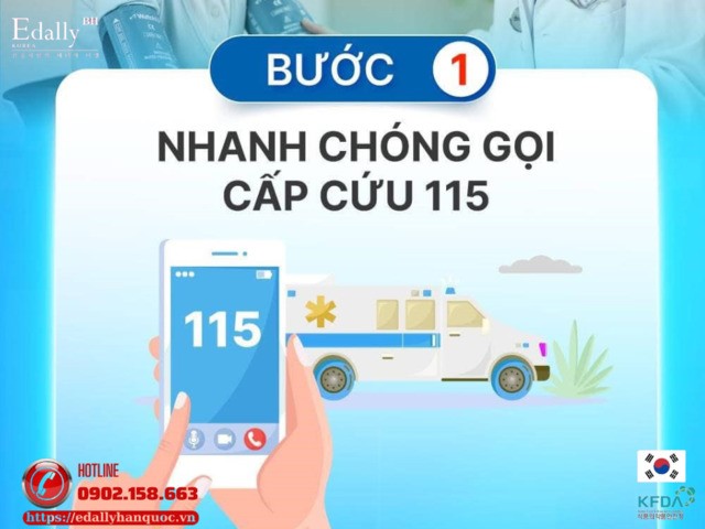 Gọi ngay cấp cứu 115 khẩn cấp khi gặp người bị đột quỵ