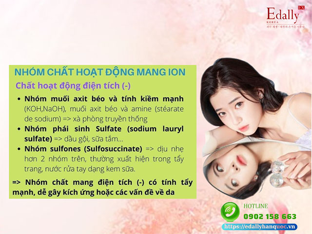 Nhóm chất hoạt động bề mặt mang ion (-)