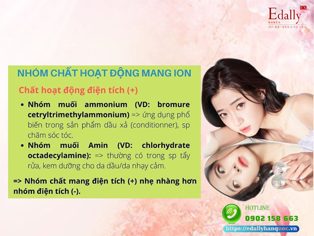 Nhóm chất hoạt động bề mặt mang ion (+)