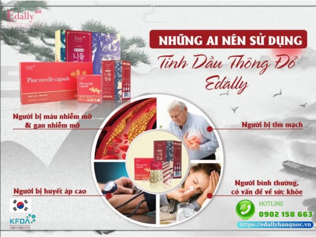 Đối tượng sử dụng viên Tinh đầu Thông đỏ Edally Pine Needle Capsule Hàn Quốc nhập khẩu, chính hãng