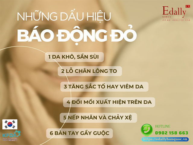 Những dấu hiệu của lão hóa da