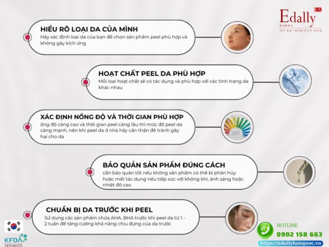 5 điều cần lưu ý khi peel da tại nhà để đảm bảo an toàn và hiệu quả