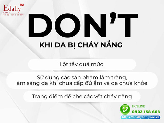 Những việc không nên làm khi da bị cháy nắng