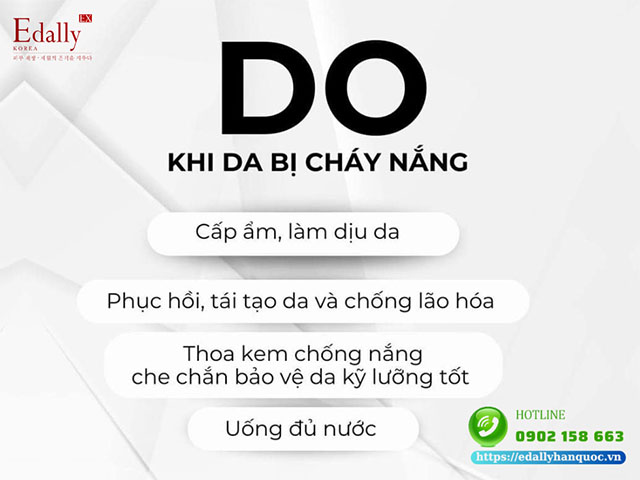 Những việc nên làm khi da bị cháy nắng