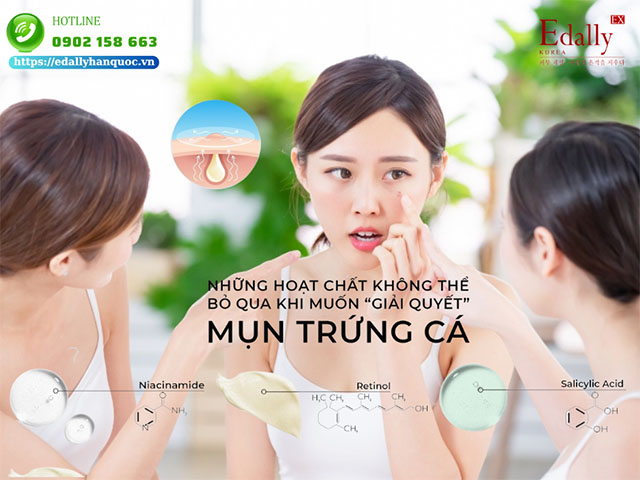 Tại sao các hoạt chất như Salicylic Acid, Retinol, Niacinamide không thể thiếu khi điều trị mụn trứng cá?