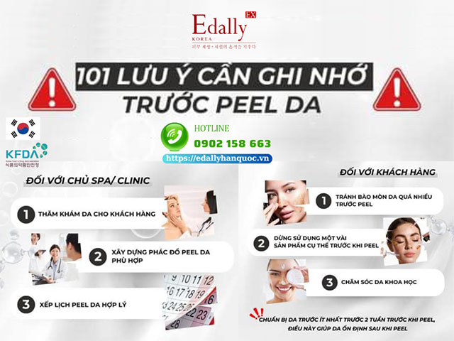 Những lưu ý cần nhớ trước khi peel da để đạt hiệu quả tốt nhất