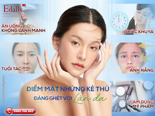 Những nguyên nhân hàng đầu khiến làn da bị hư tổn nặng nề