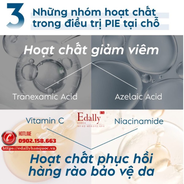 Những hoạt chất điều trị Hồng ban sau viêm (PIE) tại chỗ